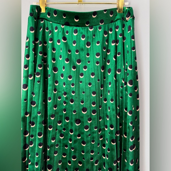 Maeve Carly Pleated Geometric Print Pleated Midi Skirt - Picture 6 of 8